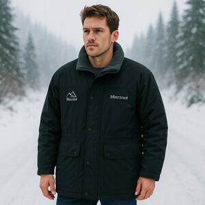 Vintage MARMOT Gore-Tex Thermore T37 Parka Men’s XL Black Hooded Winter Jacket